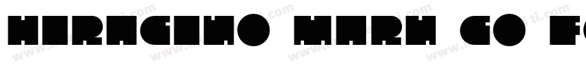 Hiragino Maru Go Font字体转换